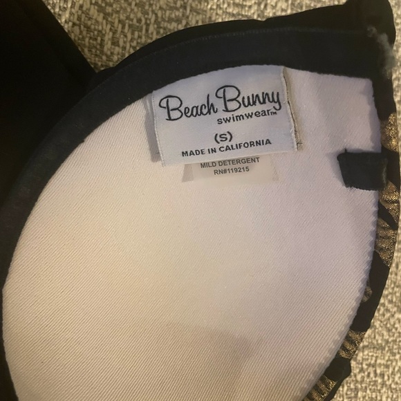 Beach Bunny TAKE THE REINS BLACK/GOLD ZEBRA - Picture 5 of 6